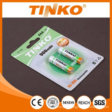 ni-mh rechargeable battery size AAA 900mah